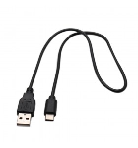 USB to Type-c charger  cable  PVC black cable